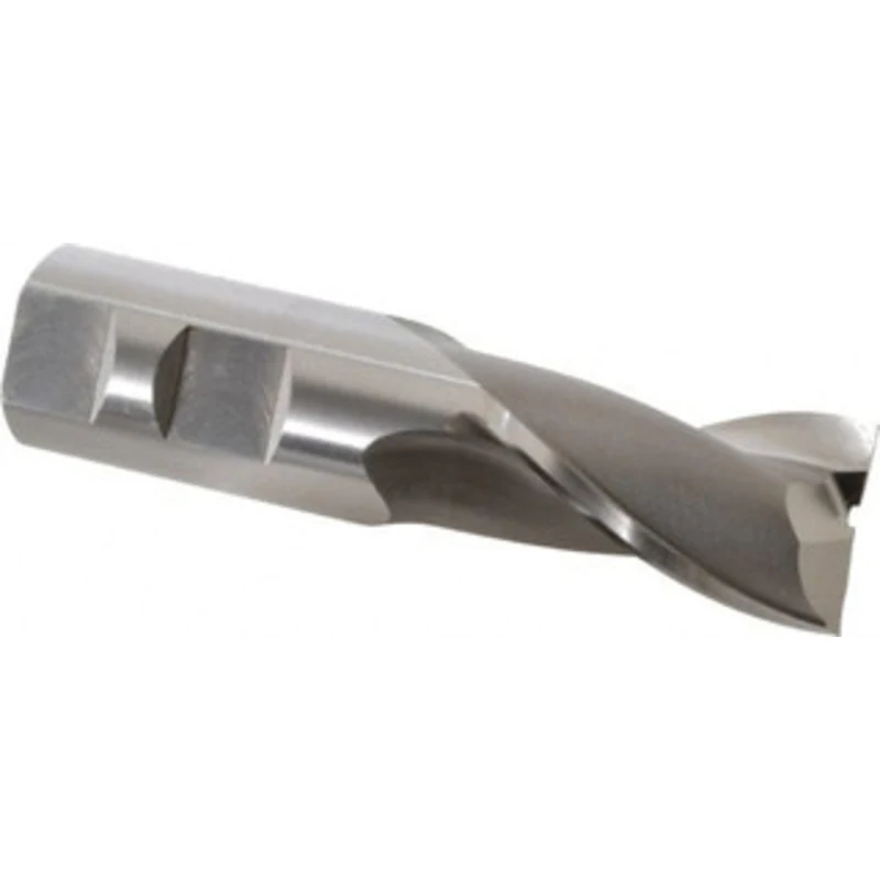 OSG 1, 1-5/8 LOC, 1 Shank Diam, 4-1/8 OAL, 2 Flute, Vanadium High Speed Steel Square End Mill Single End, Uncoated, S...